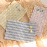 tissu rayé coton polyester bleu rose jaune décontracté pastel opalescent vertical fin rapide respirant