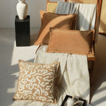 housse coussin géométrique polyester beige marron contemporain opacité 30x50cm 45x45cm décoration maison voiture