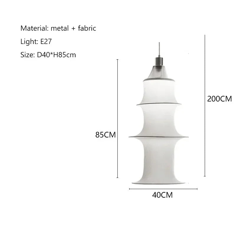 lampe suspendue moderne blanche rayures horizontales salon chambre salle manger lumière pendentif