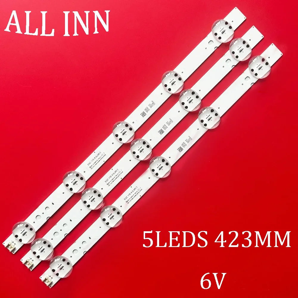 bande led rétro éclairage blanc connecteurs modernes 423mm kit pièces