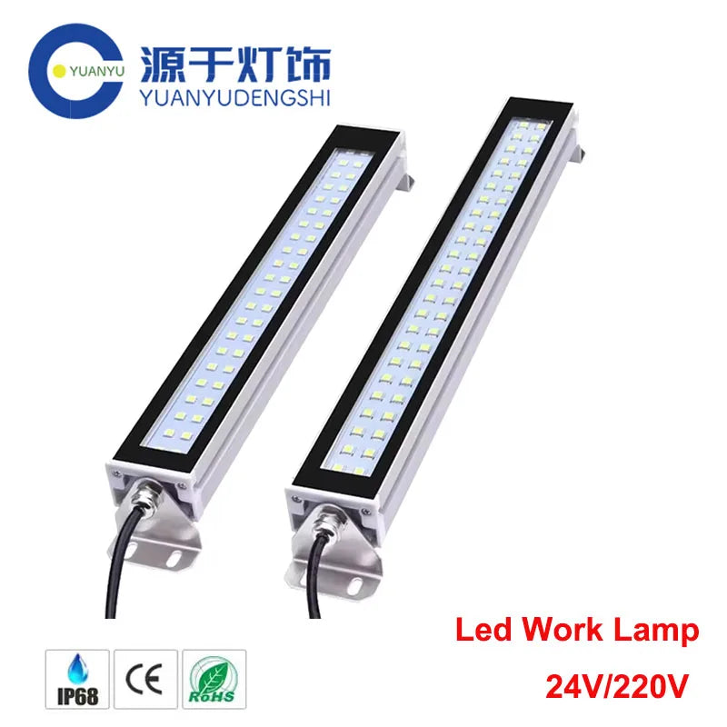 lampe travail led 22cm 35cm 40cm 52cm blanc mat moderne étanche huile poussière