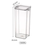 boîtes rangement alimentaires hermétiques plastique qualité alimentaire durable respectueux environnement transparentes couvercle noir clips