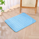 tapis rafraîchissant soie glacée antidérapant respirant lavable coussin été dissipateur chaleur usage niche chiens