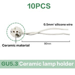 supports lampe led blanc noir clips modernes gu10 gu5.3 carré rond câble électrique