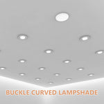 abat jour led blanc moderne opaque plafonnier encastré couverture diffuseur lumière plat