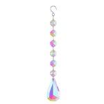 guirlande décorative cristaux célestes soleil lune étoile arc ciel chaîne métallique boho