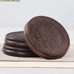 support bois classique vase plante figurine base décoration maison trépidation naturelle artisanale polissage