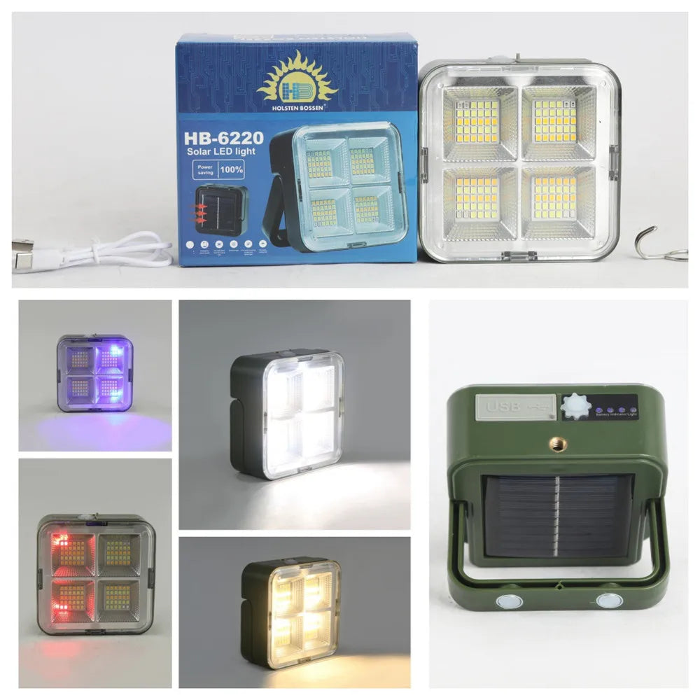 lampe solaire rechargeable led vert olive moderne clips ports usb