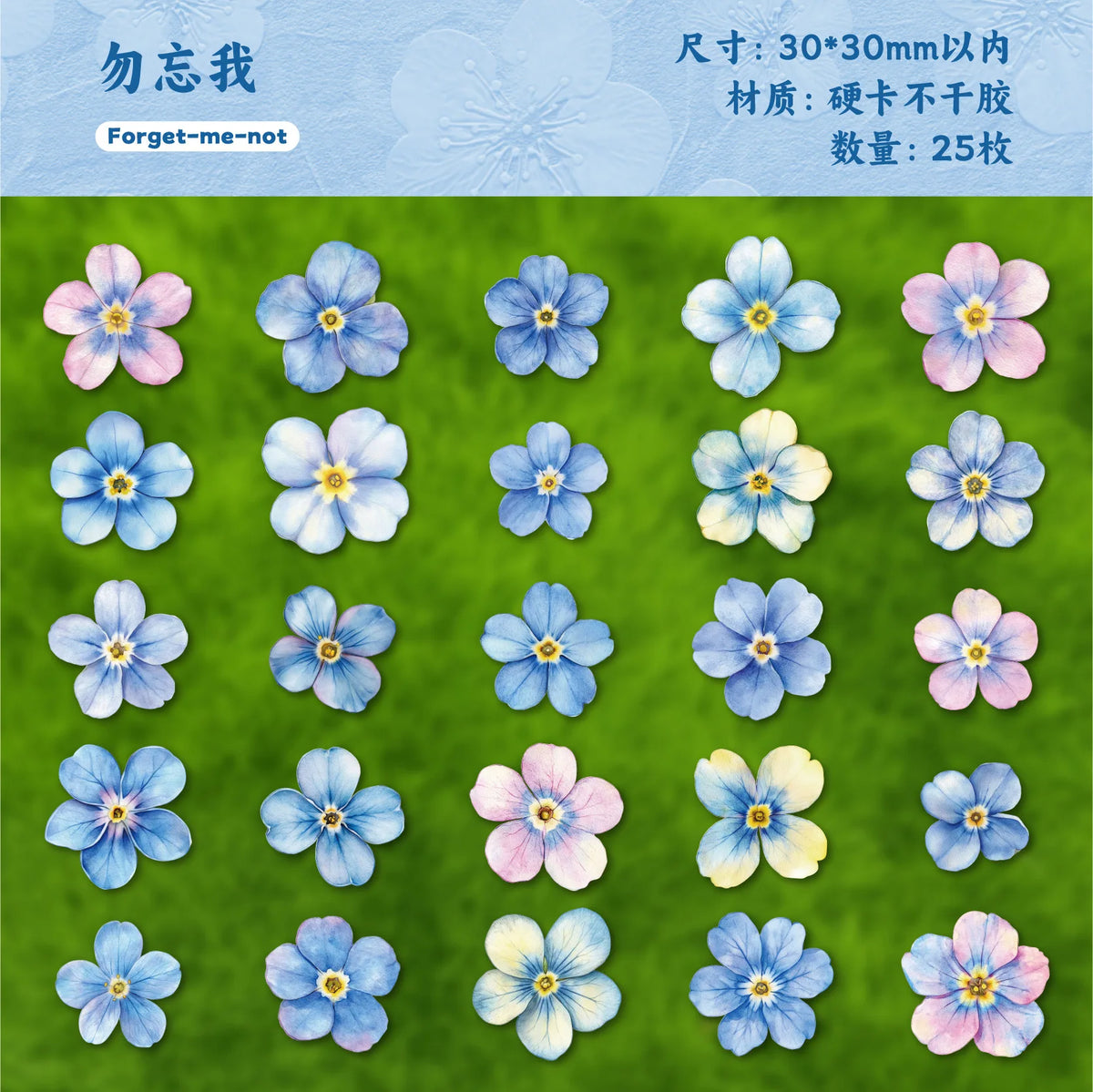 autocollants fleurs multicolores artificielles réalistes opaques paquets 25 pièces chaque journal collage decoration