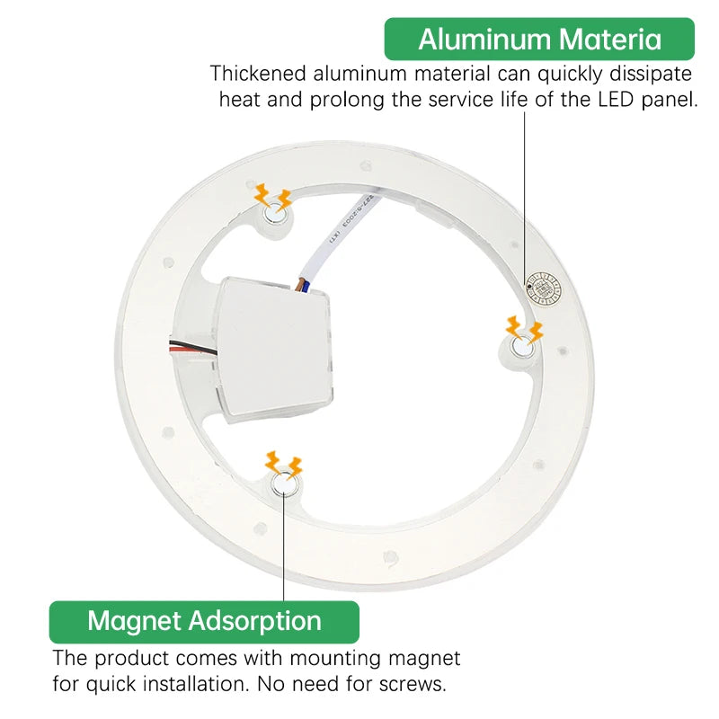 Module LED blanc moderne aimant 18W 4000K 6000K câble éclairage économieénergie
