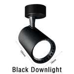 éclairage rail spot lumineux led noir blanc moderne télécommande 16 couleurs acier poli.gca