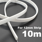 tube flexible blanc translucide moderne led étanche ip67 12mm ws2812 adaptable longueur