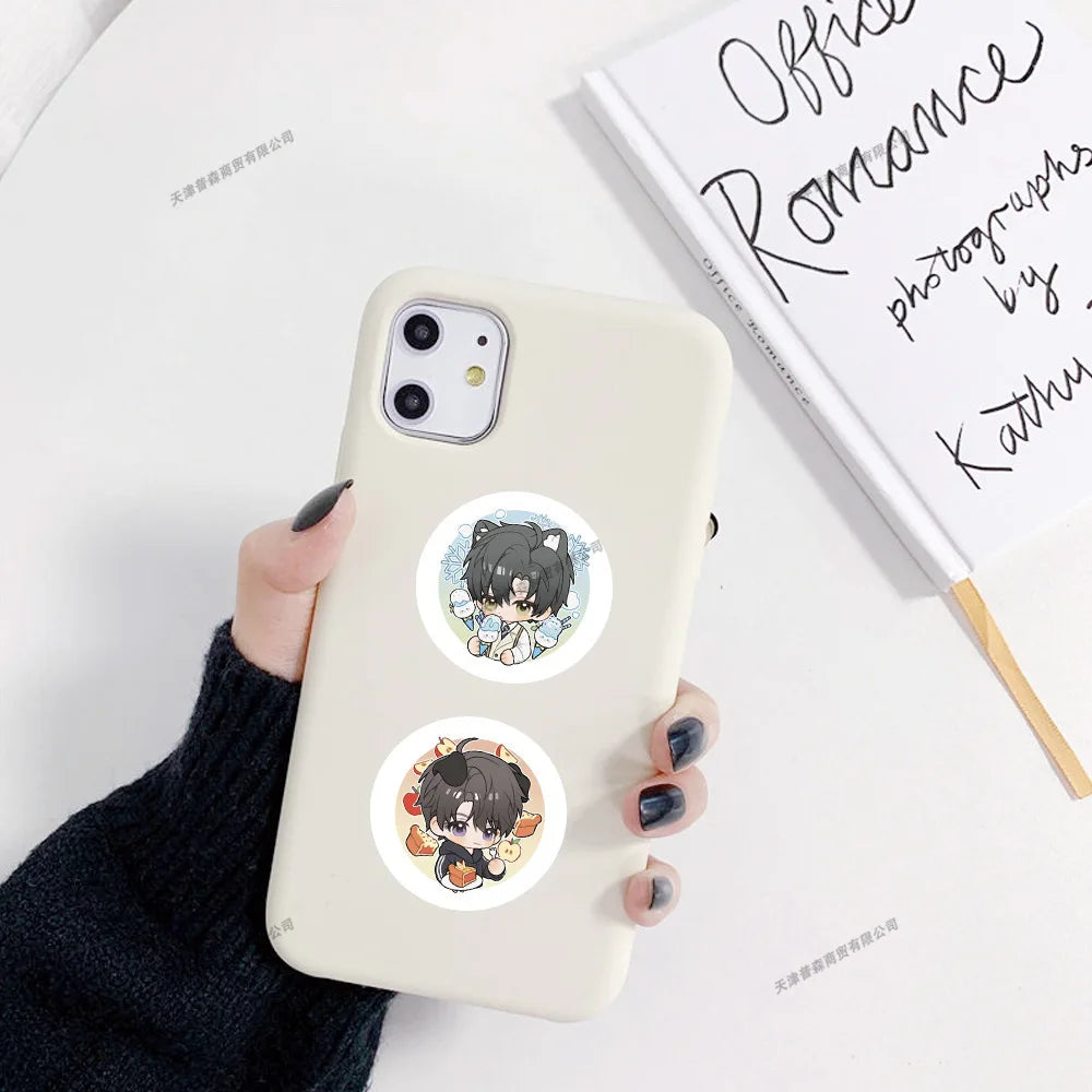 sticker autocollant cartoon personnages mignons motifs colorés 500 pièces rouleau scrapbooking journal intime carnet