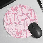 tapis souris rose arcs étoiles moderne antidérapant caoutchouc accessoire petit motif décoratif
