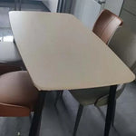 nappe table beige clair uni moderne anti dérapante lavable machine maison cuisine