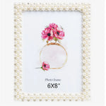 cadre photo blanc classique decoration maison anneaux fleurs 5x7 6x8