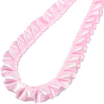ruban plissé polyester noir blanc rose violet rouge vert bleu classique 2,5cm 3yards
