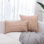 coussins décoratifs lin coton gris beige jaune boho chic 30x50cm 45x45cm 50x50cm