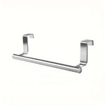 porte serviettes mural adhésif acier inoxydable simple barre moderne argente chromé sans perçage