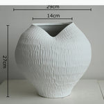 vase table moderne blanc noir rose rayures pois opacité texturé