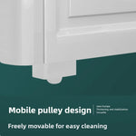 meuble tiroirs blanc moderne roues salle bain cuisine niveaux multifonctionnels