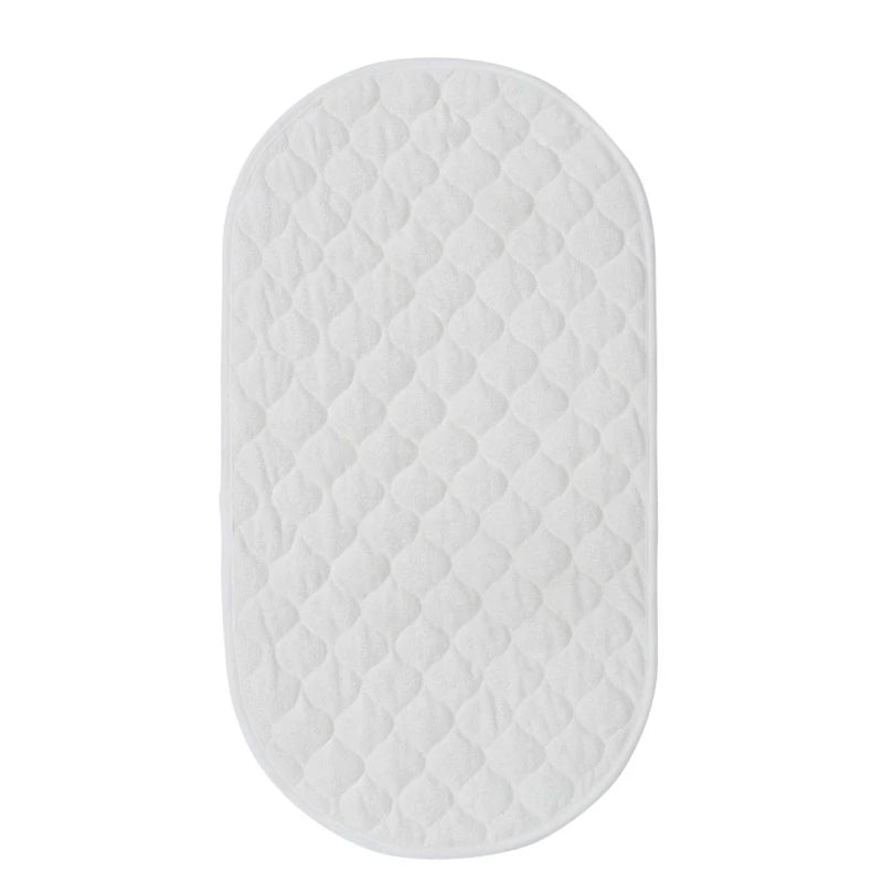 tapis bébé imperméable réutilisable doublure bambou gris quilté moderne portable mois