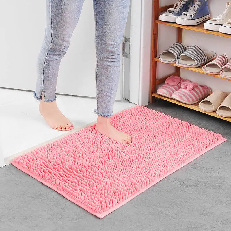 tapis bain orange violet doux absorbant moderne salle bain 40x60cm adhésif respectueux environnement