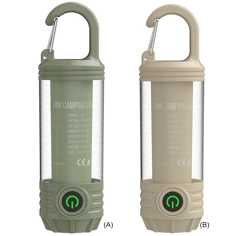lumière portable camping vert olive verte filaments apparents utilitaireextérieur led rechargeable poche
