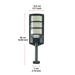 lampe solaire extérieure moderne sans fil 600000lm noir abs ip65 led vacances tringle