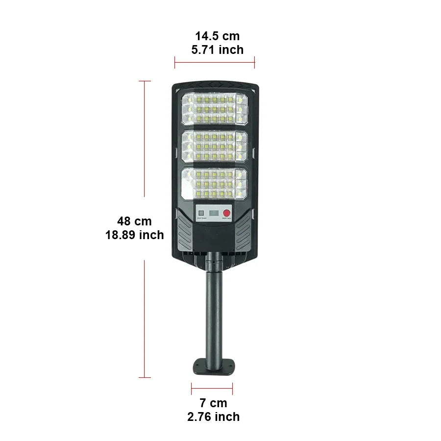 lampe solaire extérieure moderne sans fil 600000lm noir abs ip65 led vacances tringle