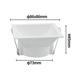 spot lumineux noir blanc moderne clip gu10 35mm aluminium mat