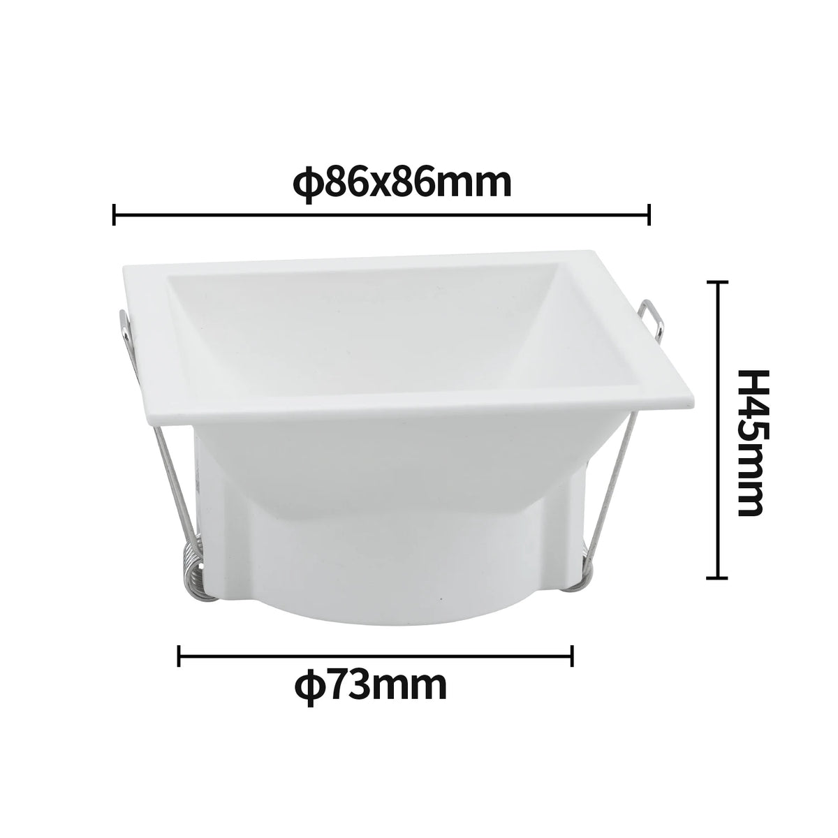 spot lumineux noir blanc moderne clip gu10 35mm aluminium mat