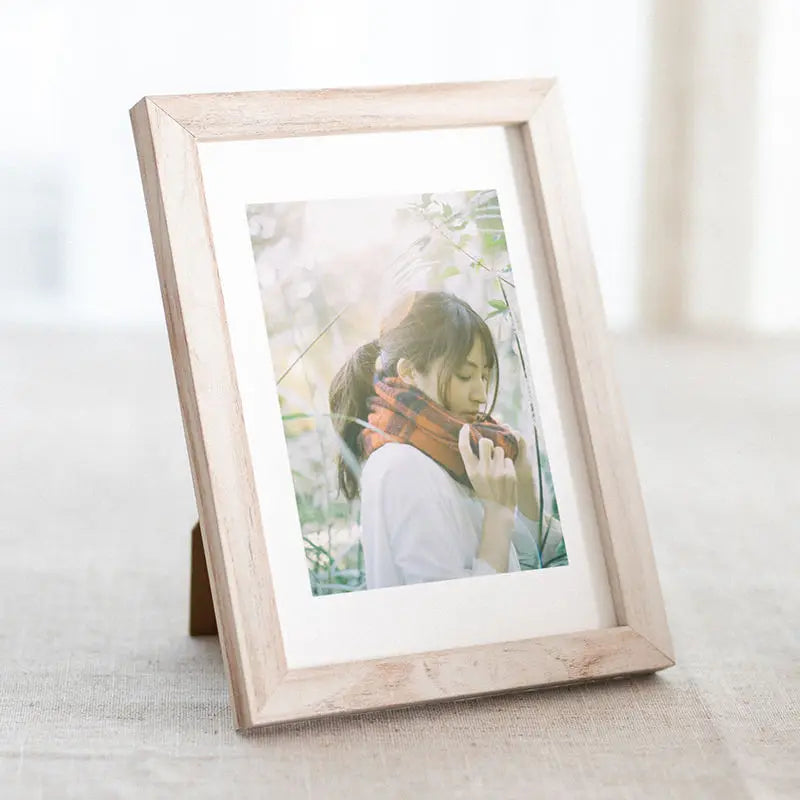 cadre photo bois naturel moderne blanc noir transparent verre protecteur 10x15cm 15x20cm A4