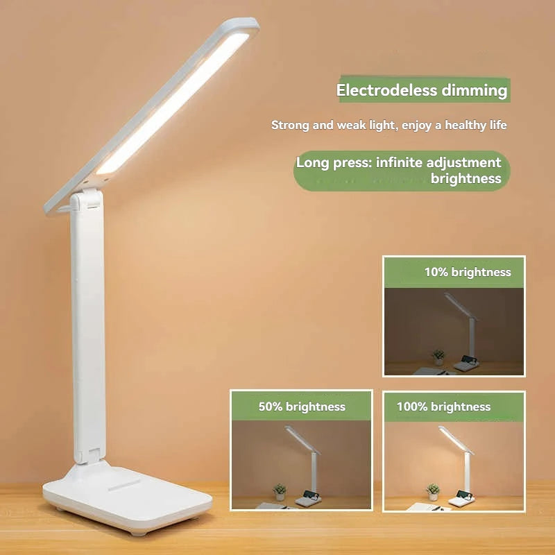 lampe pliable rechargeable led moderne blanc port usb porte telephone