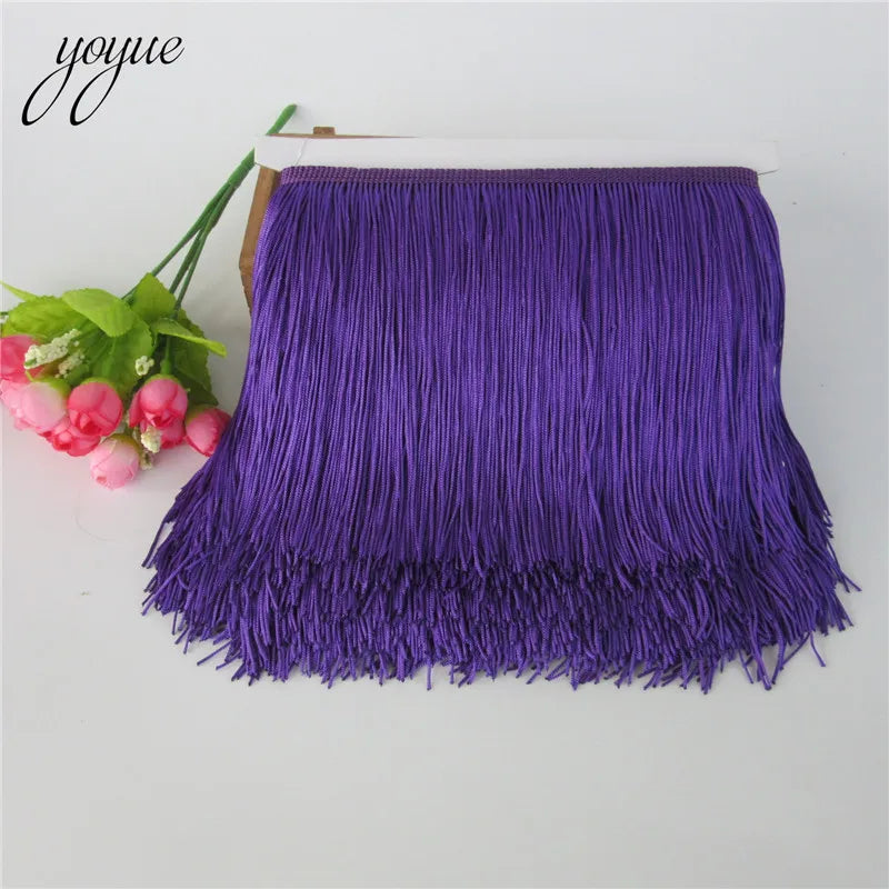 franges polyester dentelle rouge noir vert marron violet blanc rose moderne