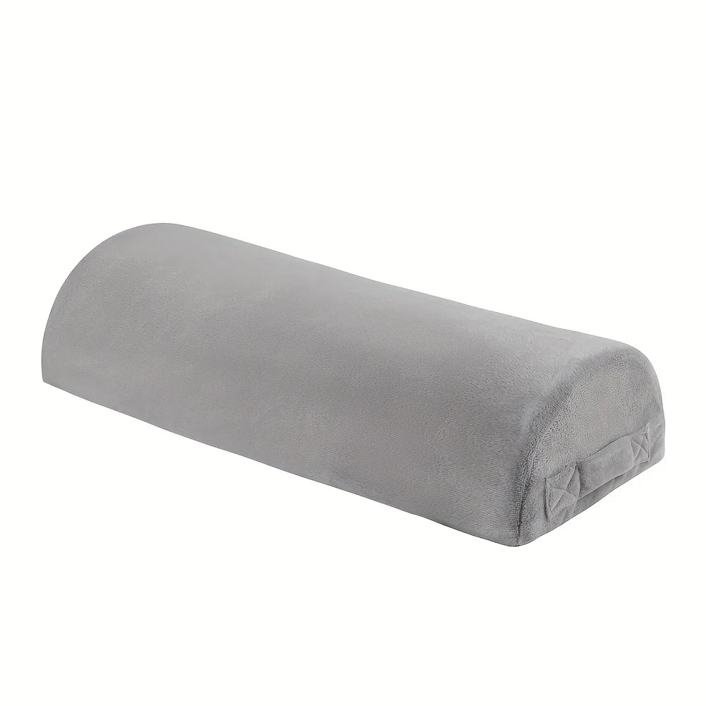 coussin pied massage velours noir lignes bleues ergonomique amovible lavable bas anti dérapant