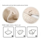 housse coussin personnalisable imprimé photo moderne beige clair lit canapé décoration voiture simple carré