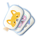 gant bain enfant dessins animaux cordon ajustable blanc bleu rose jaune