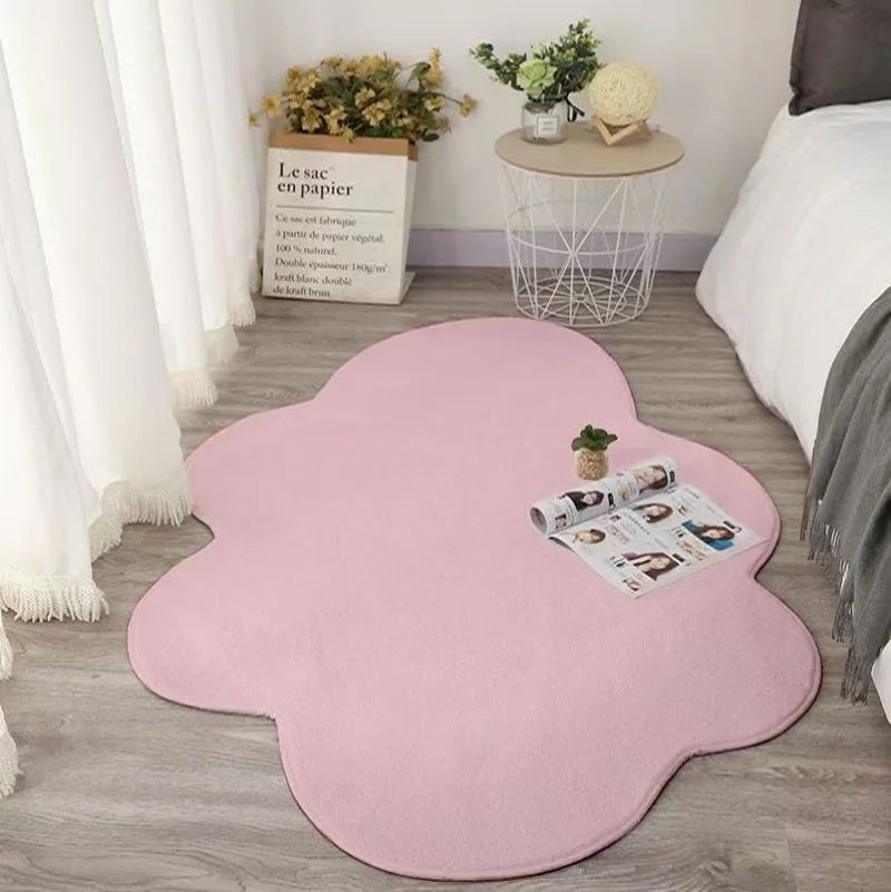 tapis maison moderne peluche antidérapant salon chambre coucher entrée intérieur