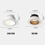 spots led encastrables sans bords blanc marron moderne 95 100mm 75 85mm led 4000k