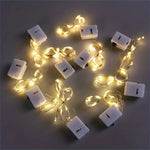 guirlande lumineuse noël dorée étoiles multicolore clips moderne décoration autoinstallation imperméable led