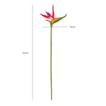 plantes artificielles oiseau paradis bouquet fleurs vert jaune orange rouge moderne décoration intérieur maison