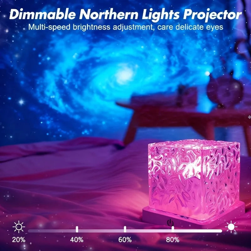 lampe led rechargeable 16 couleurs télécommande support plat moderne ambiance chambre salon bleu rose