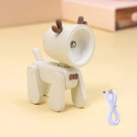 veilleuse led rechargeable animaux compagnie chien cerf table moderne enfants chambre