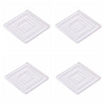 anti dérapants pads adhésifs transparents ronds modernes 3cm 4cm 5cm 6cm 8cm sets