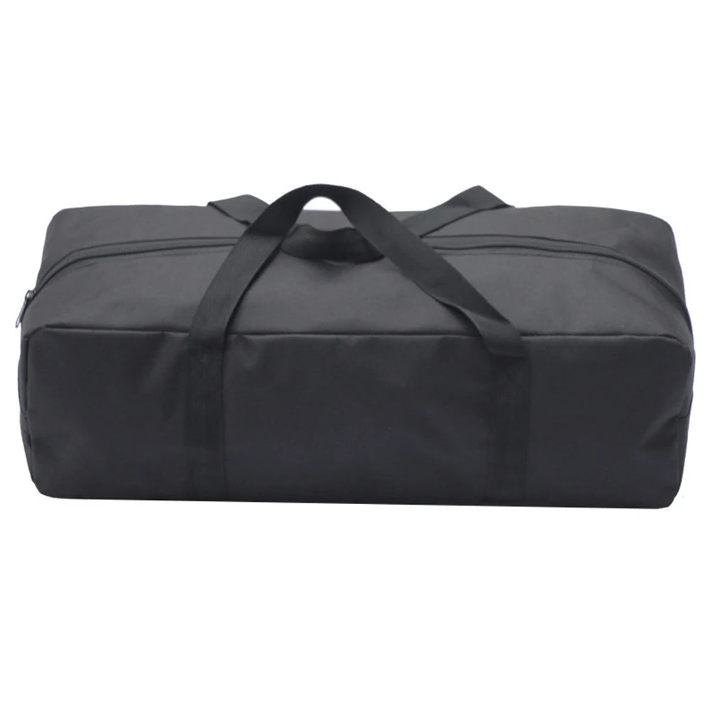 sac transport oxford noir pratique robuste réutilisable bandes velcro poignées fermeture glissière