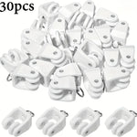clips rideau blancs ronds lisses modernes tissus eyelets pack 30pcs 60pcs