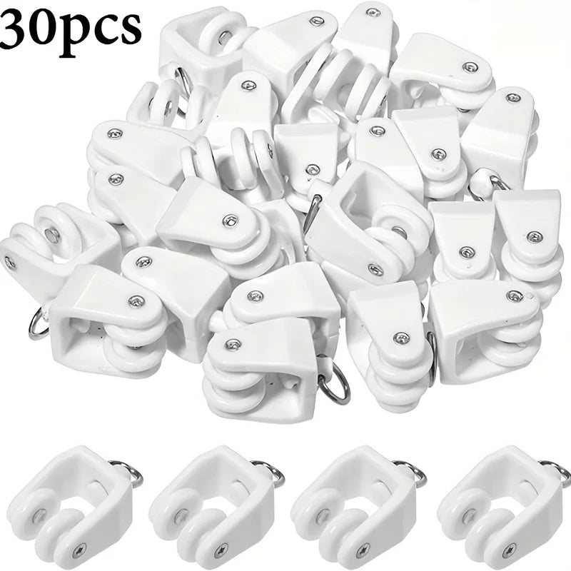 clips rideau blancs ronds lisses modernes tissus eyelets pack 30pcs 60pcs