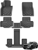 tapis sol voiture noir rayures horizontales antislip waterproof intérieur moderne
