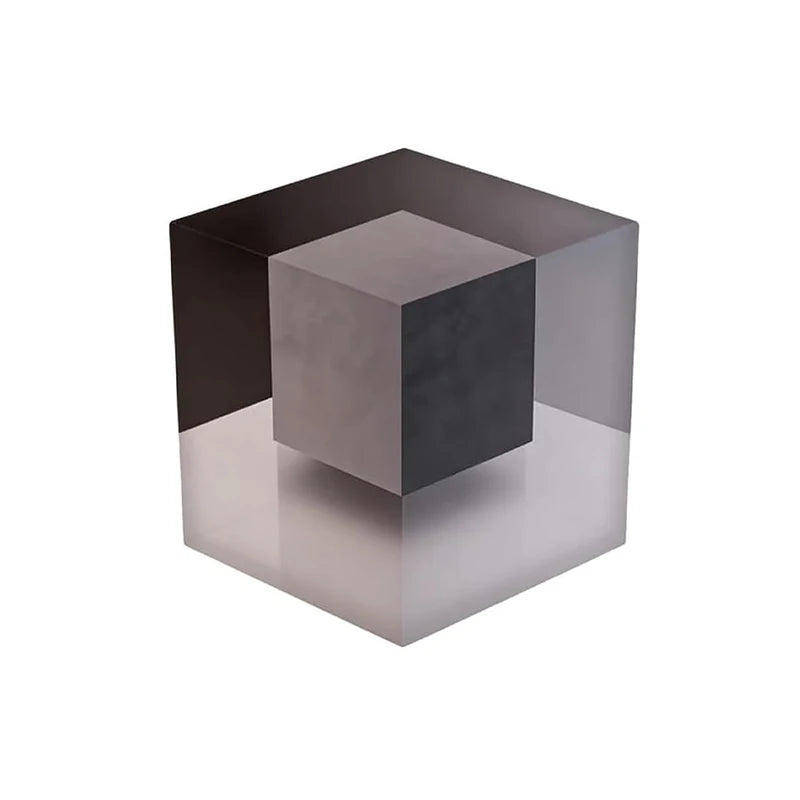 décoration murale 3d cube géométrique gris noir minimaliste illusion optique